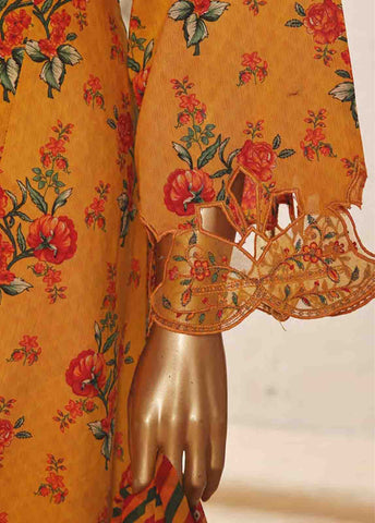 Bin Saeed Fabric - SMLF-FR-124- 3 Piece Embroidered Stitched Suit