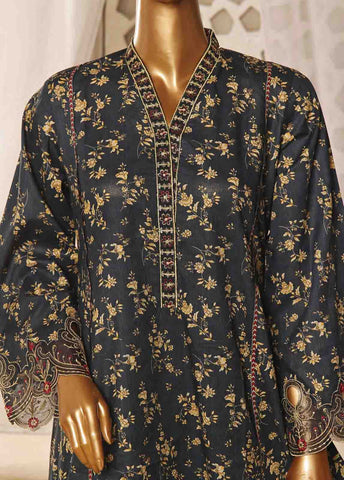Bin Saeed Fabric - SMLF-FR-126- 3 Piece Embroidered Stitched Suit