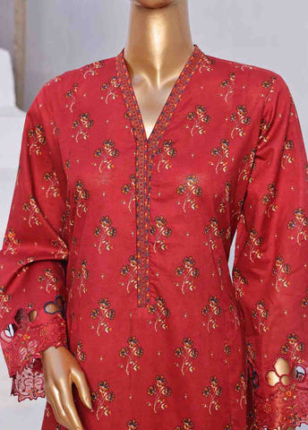 Bin Saeed Fabric - SMLF-FR-128 B- 3 Piece Embroidered Stitched Suit