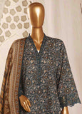 SMLF-FR-0141- 3 Piece Embroidered Stitched Suit