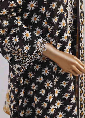 Bin Saeed Fabric - SMLF-FR-624- 3 Piece Embroidered Stitched Suit