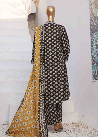 Bin Saeed Fabric - SMLF-FR-624- 3 Piece Embroidered Stitched Suit