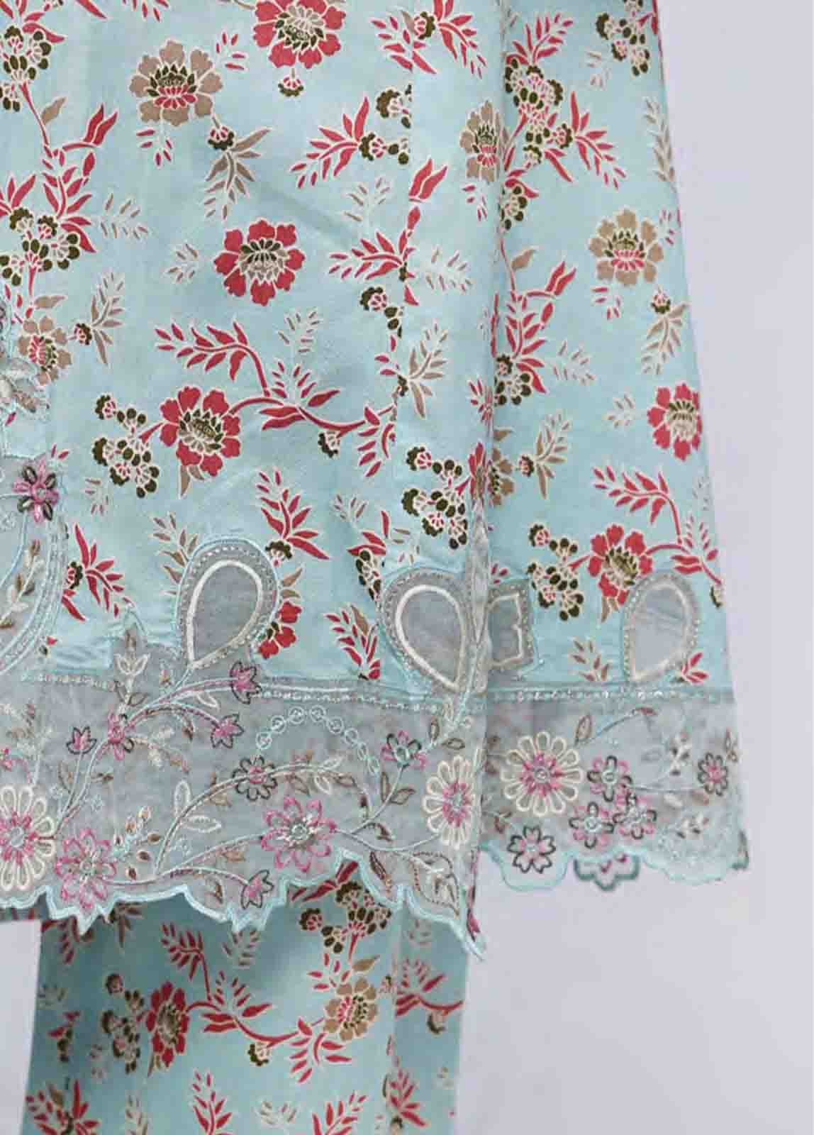 Bin Saeed Fabric - SMLF-FR-627- 3 Piece Embroidered Stitched Suit