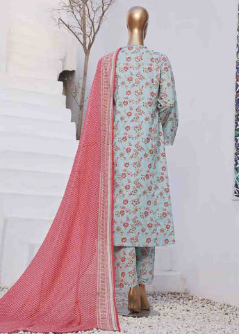 Bin Saeed Fabric - SMLF-FR-627- 3 Piece Embroidered Stitched Suit