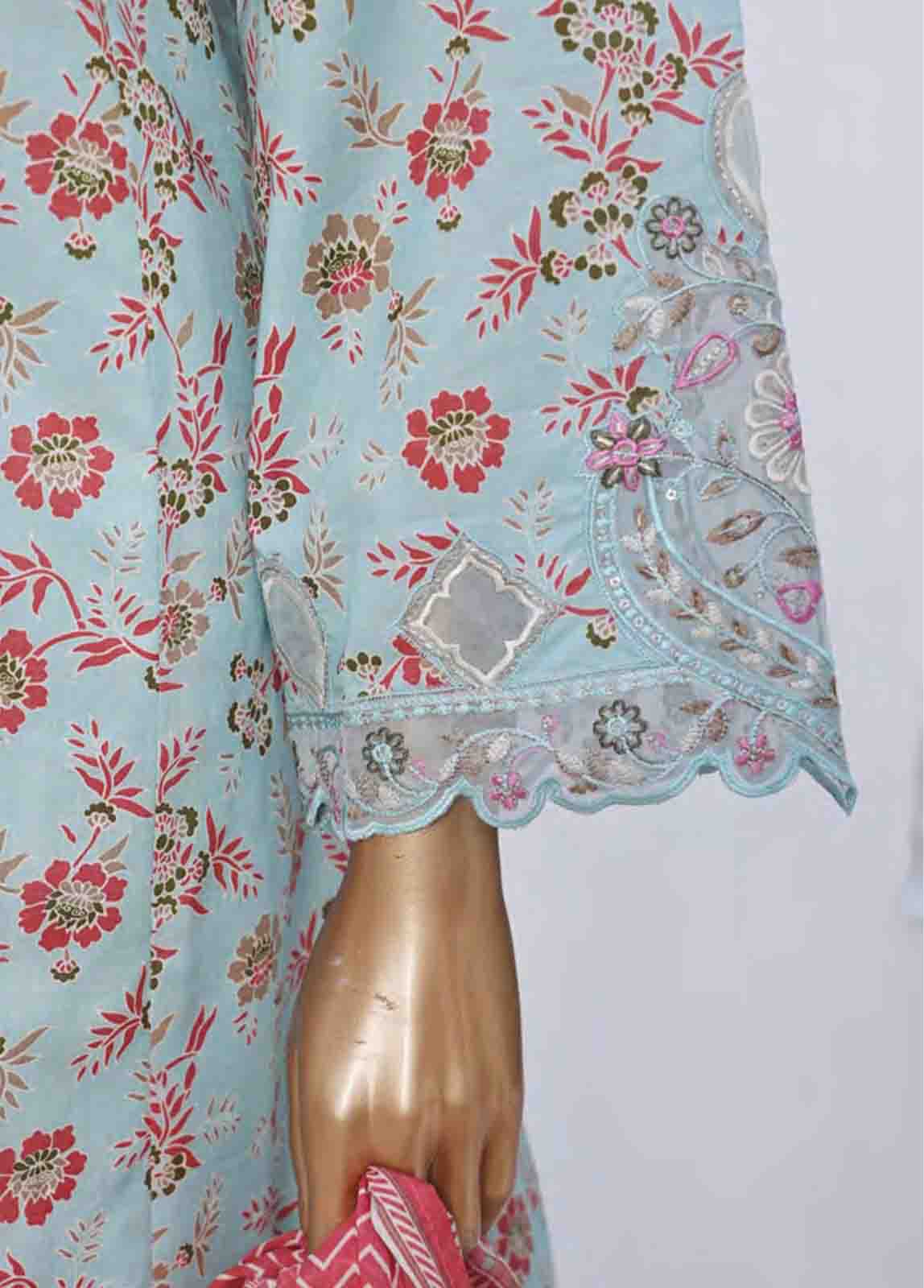 Bin Saeed Fabric - SMLF-FR-627- 3 Piece Embroidered Stitched Suit