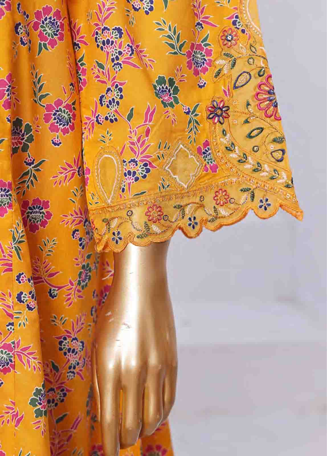 Bin Saeed Fabric - SMLF-FR-628- 3 Piece Embroidered Stitched Suit