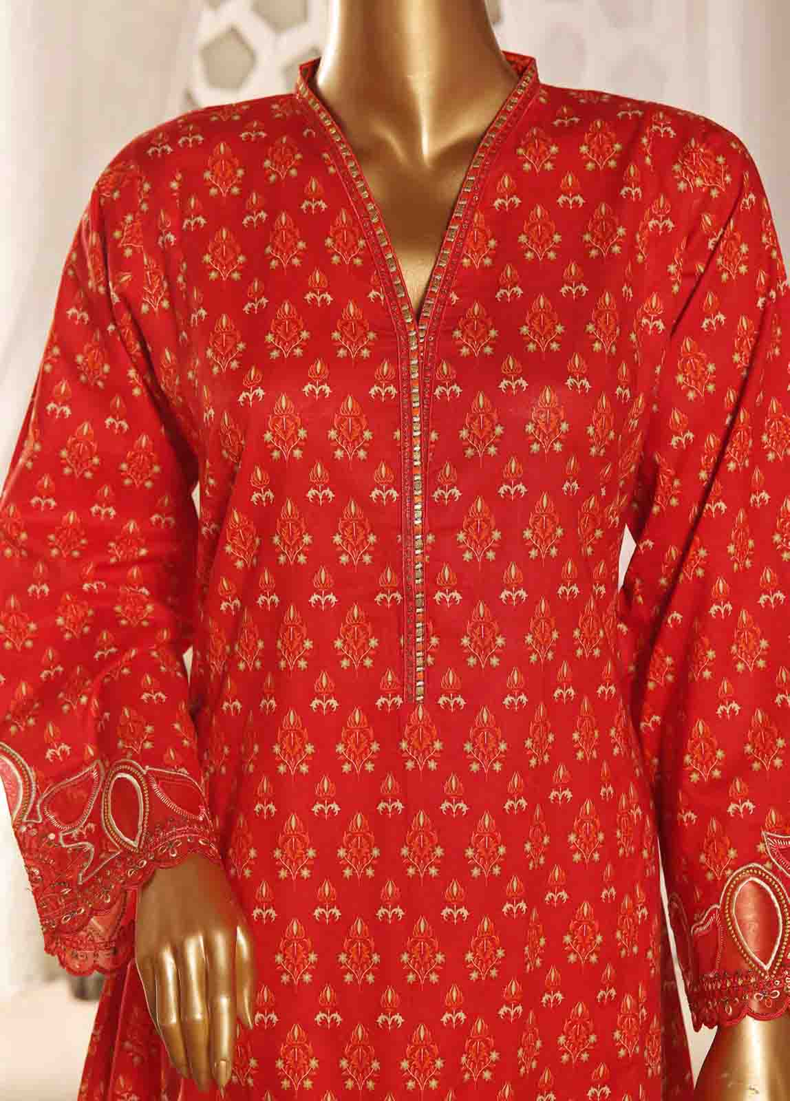 Bin Saeed Fabric - SMLF-FR-629- 3 Piece Embroidered Stitched Suit