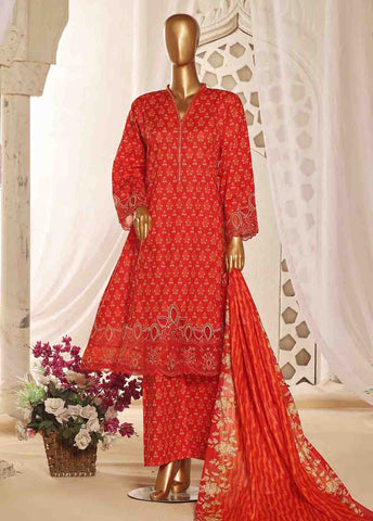 Bin Saeed Fabric - SMLF-FR-629- 3 Piece Embroidered Stitched Suit