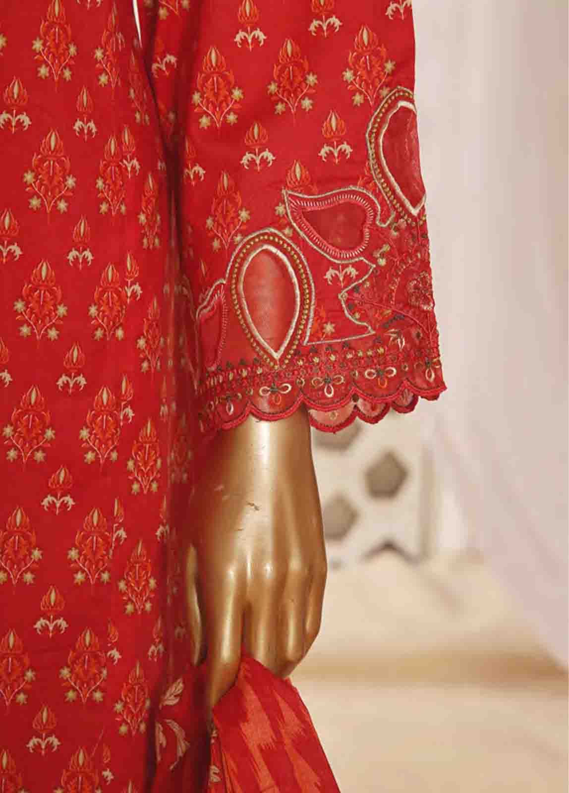 Bin Saeed Fabric - SMLF-FR-629- 3 Piece Embroidered Stitched Suit