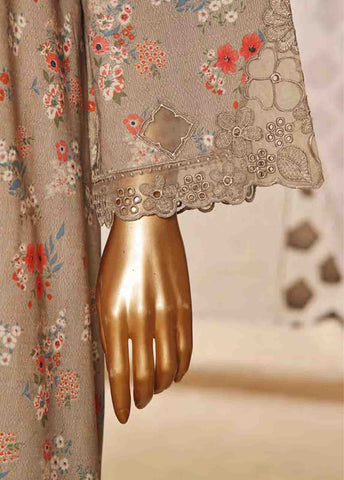 Bin Saeed Fabric - SMLF-FR-631- 3 Piece Frock Style Stitched Suit