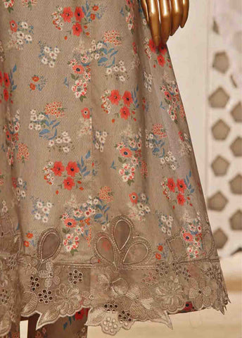 Bin Saeed Fabric - SMLF-FR-631- 3 Piece Frock Style Stitched Suit