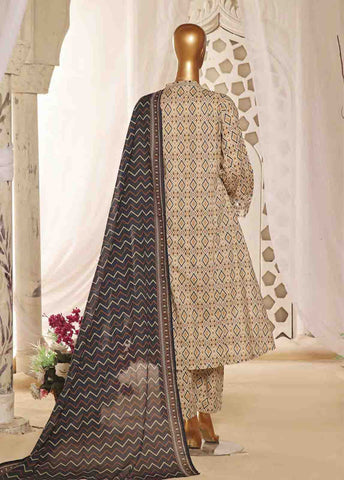 Bin Saeed Fabric - SMLF-FR-633- 3 Piece Embroidered Stitched Suit