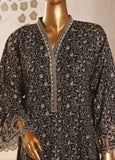 SMLF-FR-0634- 3 Piece Embroidered Stitched Suit