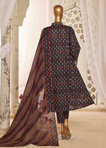 Bin Saeed Fabric - SMLF-FR-636- 3 Piece Embroidered Stitched Suit