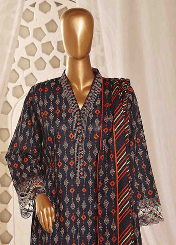 Bin Saeed Fabric - SMLF-FR-636- 3 Piece Embroidered Stitched Suit