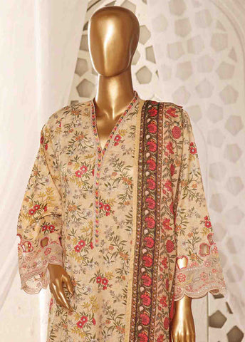 Bin Saeed Fabric - SMLF-FR-639- 3 Piece Embroidered Stitched Suit