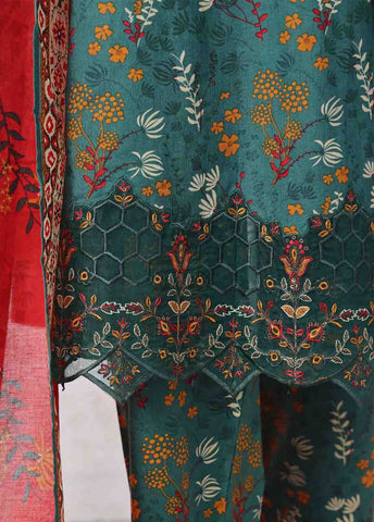 Bin Saeed Fabric - SMLF-FR-640- 3 Piece Embroidered Stitched Suit