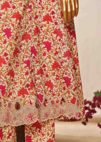 Bin Saeed Fabric - SMLF-FR-645- 3 Piece Frock Style Stitched Suit