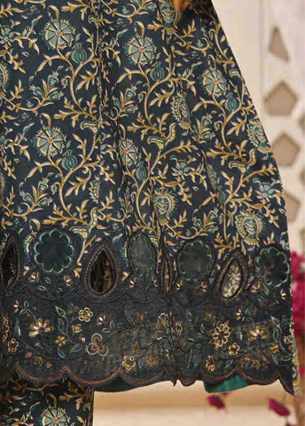 Bin Saeed Fabric - SMLF-FR-646- 3 Piece Frock Style Stitched Suit