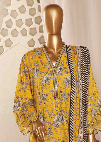 Bin Saeed Fabric - SMLF-FR-647- 3 Piece Embroidered Stitched Suit