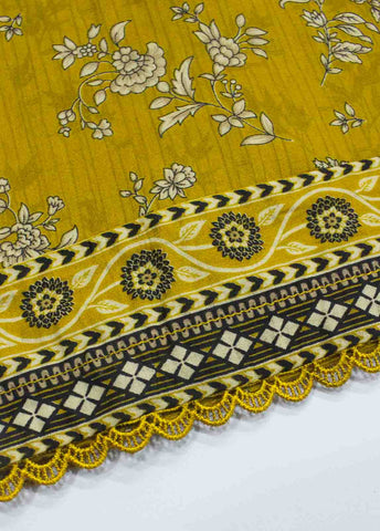 Bin Saeed Fabric - SMLF-PR-0127- 3 Piece Printed Stitched Suit