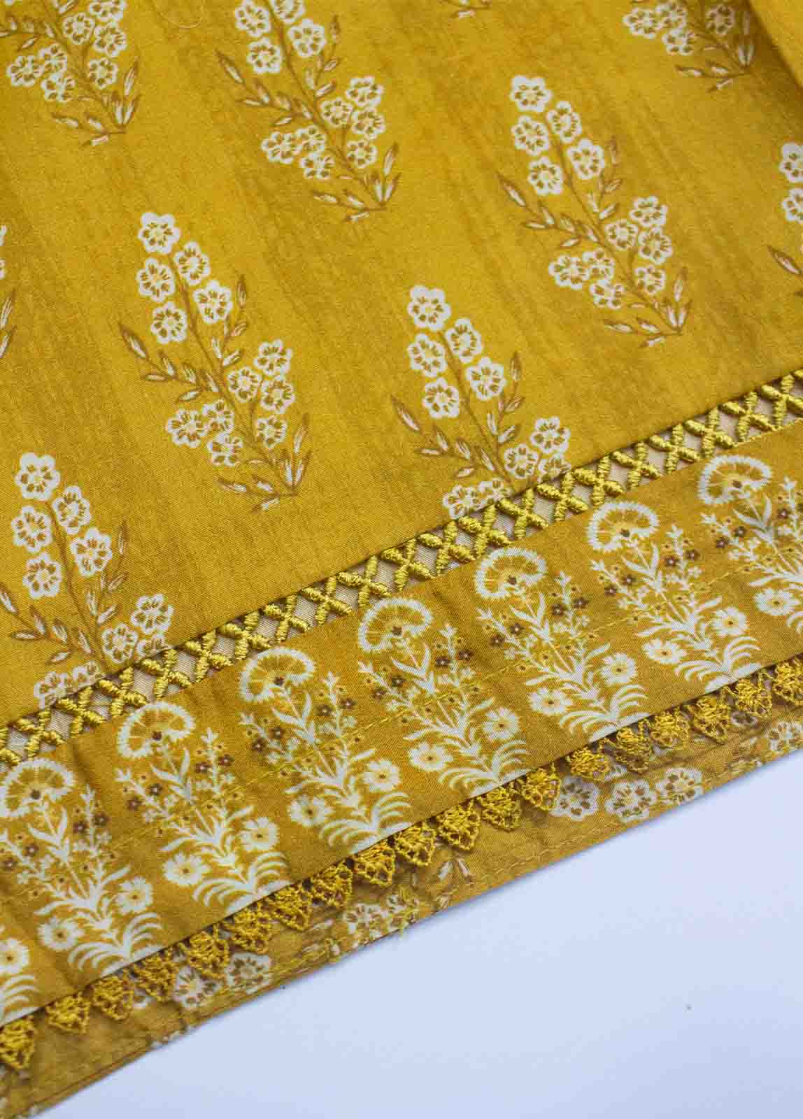 Bin Saeed Fabric - SMLF-PR-0154- 3 Piece Printed Stitched Suit