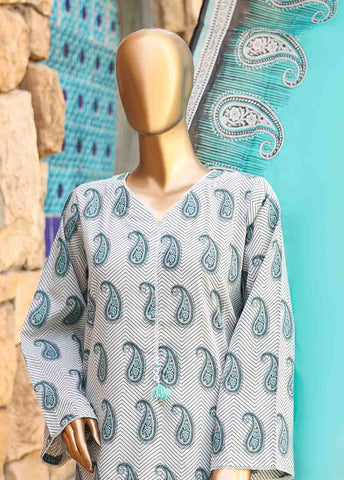 Bin Saeed Fabric - SMLF-PR-0527 - 3 Piece Printed Stitched Suit