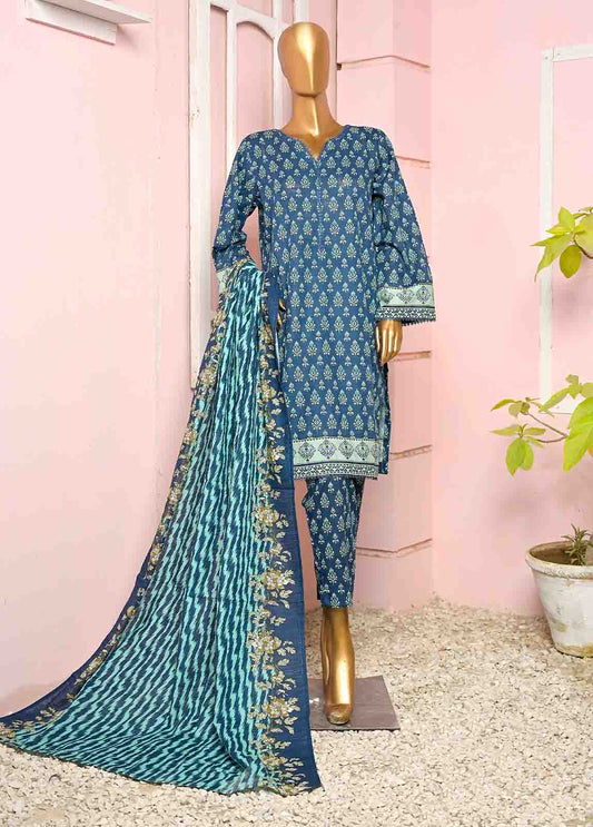 SMLF-PR-0626- 3 Piece Printed Stitched Suit