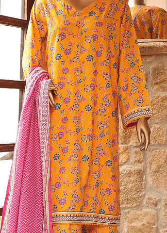 Bin Saeed Fabric - SMLF-PR-0628 - 3 Piece Printed Stitched Suit