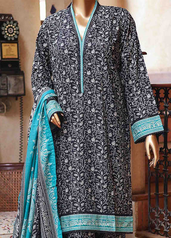 Bin Saeed Fabric - SMLF-PR-0634 - 3 Piece Printed Stitched Suit