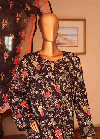 Bin Saeed Fabric - SMLF-PR-0638 - 3 Piece Printed Stitched Suit