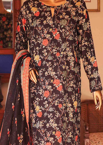 Bin Saeed Fabric - SMLF-PR-0638 - 3 Piece Printed Stitched Suit