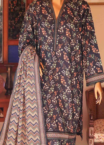 Bin Saeed Fabric - SMLF-PR-0641 - 3 Piece Printed Stitched Suit