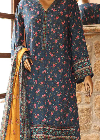 Bin Saeed Fabric - SMLF-PR-0642 - 3 Piece Printed Stitched Suit