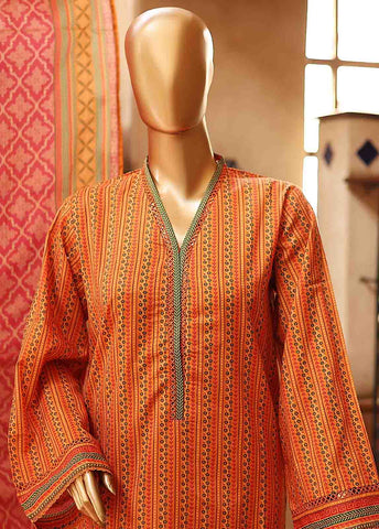 Bin Saeed Fabric - SMLF-PR-0654 - 3 Piece Printed Stitched Suit