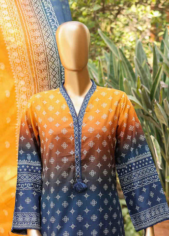 Bin Saeed Fabric - SMLF-PR-0658 - 3 Piece Printed Stitched Suit