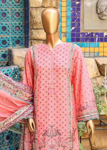Bin Saeed Fabric - SMLF-PR-0677 - 3 Piece Printed Stitched Suit