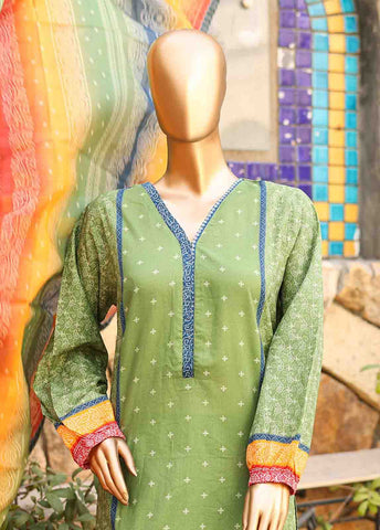 Bin Saeed Fabric - SMLF-PR-0679 - 3 Piece Printed Stitched Suit