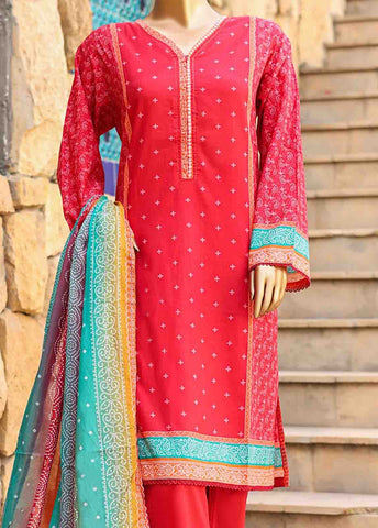 Bin Saeed Fabric - SMLF-PR-0680 - 3 Piece Printed Stitched Suit