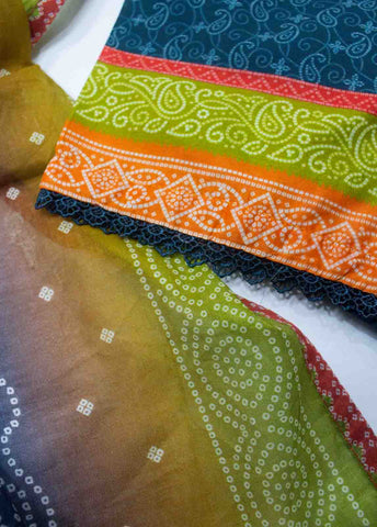 Bin Saeed Fabric - SMLF-PR-0681- 3 Piece Printed Stitched Suit