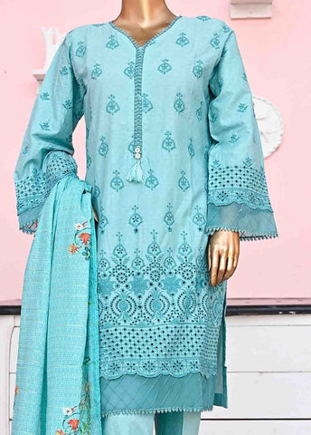Bin Saeed Fabric - SMLF-ck-373-3 Piece Chikankari Stitched Suit