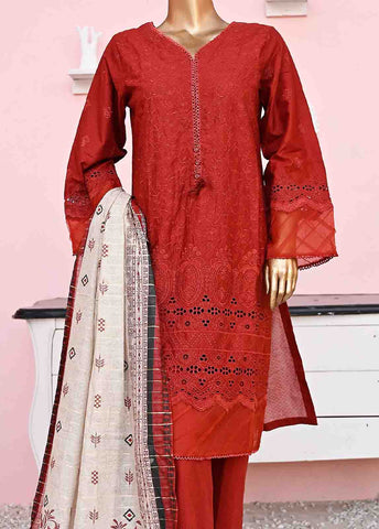 Bin Saeed Fabric - SMLF-ck-381-3 Piece Chikankari Stitched Suit