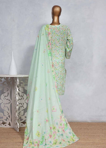 Bin Saeed Fabric - SMLS-0484-CB- 3 Piece Embroidered Stitched Suit