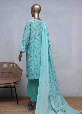 Bin Saeed Fabric - SMLS-0494-CB- 3 Piece Embroidered Stitched Suit