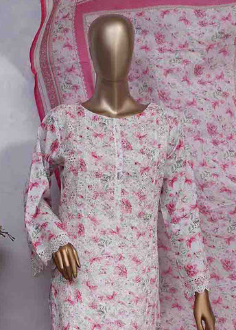 Bin Saeed Fabric - SMLS-0496-CB- 3 Piece Embroidered Stitched Suit