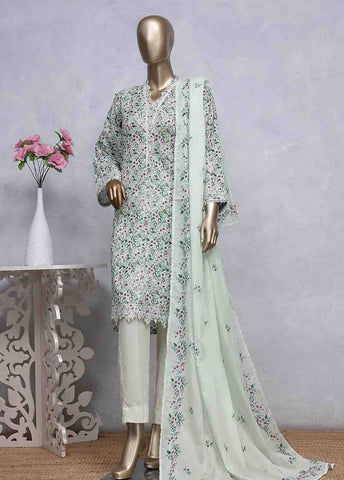 Bin Saeed Fabric - SMLS-0497-CB- 3 Piece Embroidered Stitched Suit