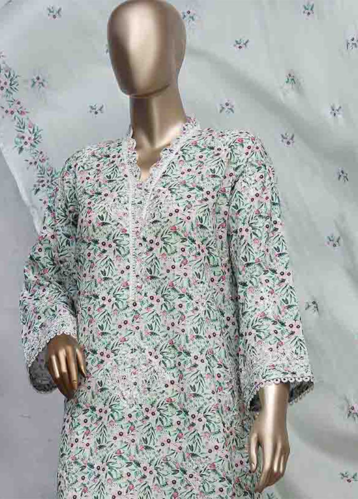 Bin Saeed Fabric - SMLS-0497-CB- 3 Piece Embroidered Stitched Suit