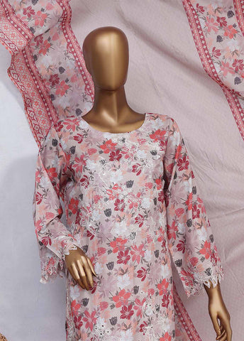 Bin Saeed Fabric - SMLS-0505-CB- 3 Piece Embroidered Stitched Suit