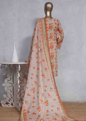 Bin Saeed Fabric - SMLS-0508-CB- 3 Piece Embroidered Stitched Suit