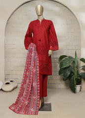 SMLS-30-TF- 3 Piece Chikankari Stitched Suit